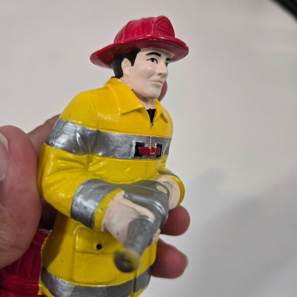 Lakeshore Firefighter Figure Community Helper with Waterhose & Fire Hydrant 5.5" - Picture 4 of 10